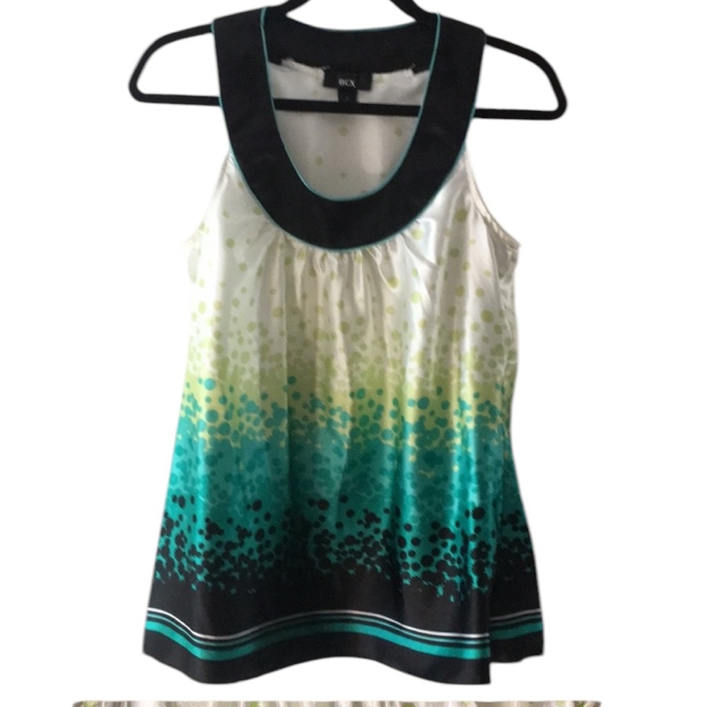 BCX Black/white office wear tank